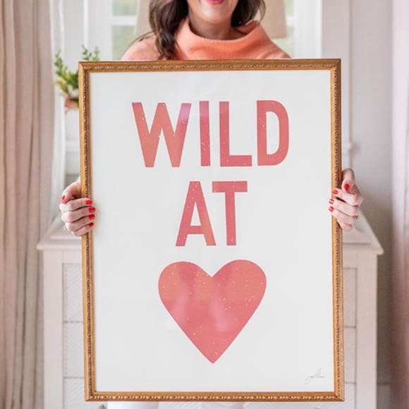 COPY - RED Wild at Heart Framed Print - Jillian Harris - Picture 1 of 3